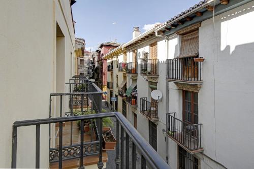 En balkong eller terrass på Apartamentos Turísticos Centro