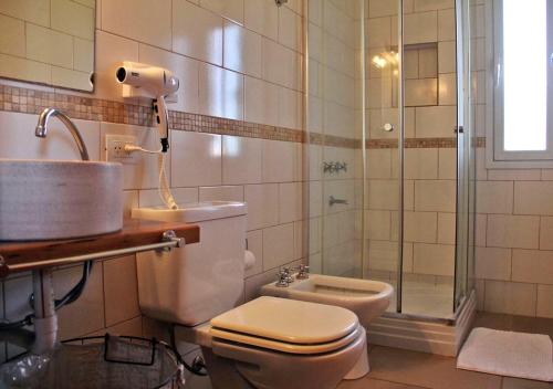 Koupelna v ubytování Cabañas Los Sauces