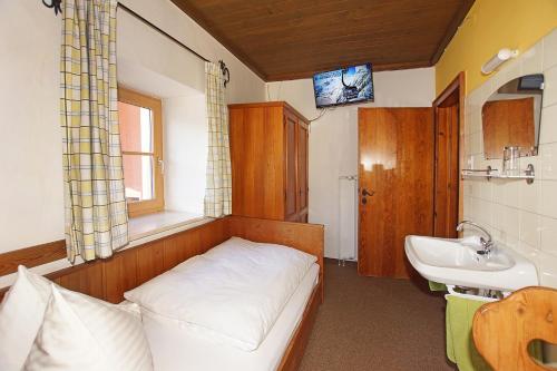 Koupelna v ubytování Gasthof Zacherlbräu