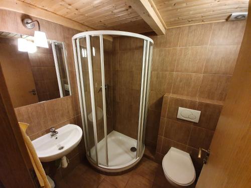 Koupelna v ubytování Cihlářka Apartmán 109 - Pec pod Sněžkou Černá Hora