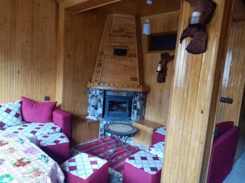 Posezení v ubytování Atlas Chalet Armed