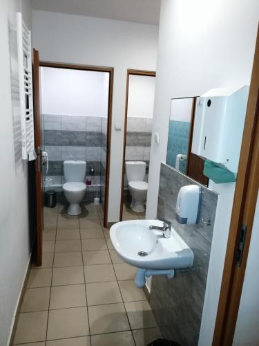 Ένα μπάνιο στο Hostel Gliwice Centrum PARKING