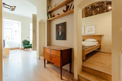 Кровать или кровати в номере Boutique apartments
