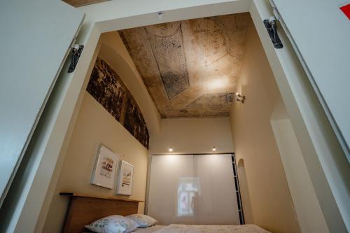 Кровать или кровати в номере Boutique apartments