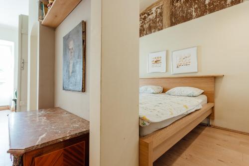 Кровать или кровати в номере Boutique apartments