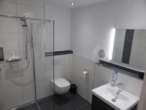 Bathroom sa Leister Apparthotel