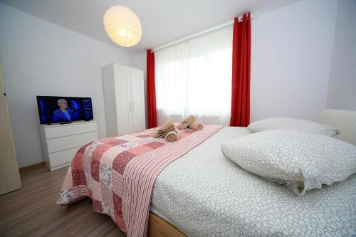Posteľ alebo postele v izbe v ubytovaní Carpen View Residence
