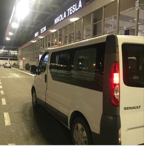 a white van parked in front of a building at Villa 99 in Popova Shapka