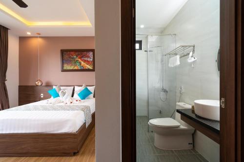 Bilik mandi di Seaweed Luxury Villa & Spa