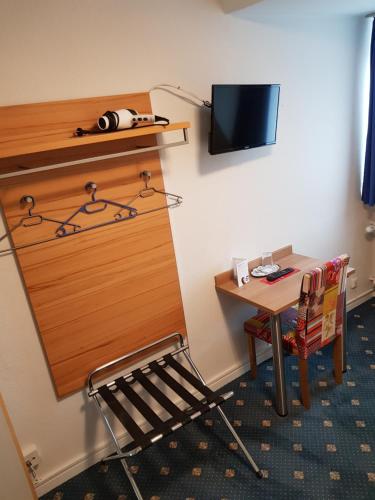 TV a/nebo společenská místnost v ubytování Hotel Flora