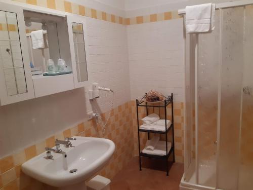 Koupelna v ubytování Il Boscaiolo