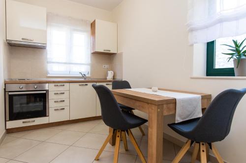 Kuchyň nebo kuchyňský kout v ubytování Guest House Ankora