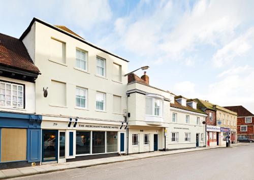 a row of buildings on a street at The Merchant's House, BW Signature Collection in Salisbury