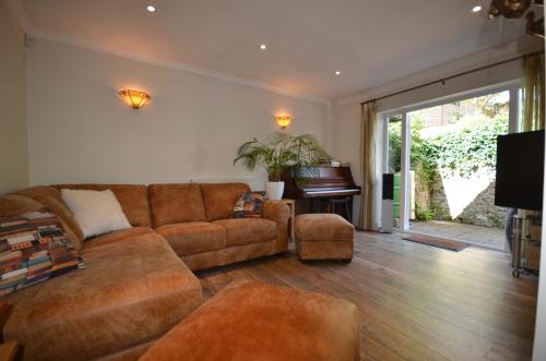A seating area at Echo House 