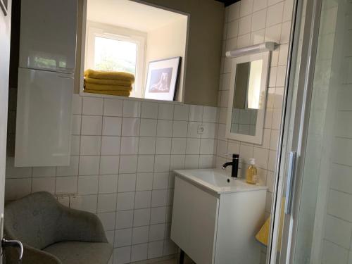 Koupelna v ubytování Le 44