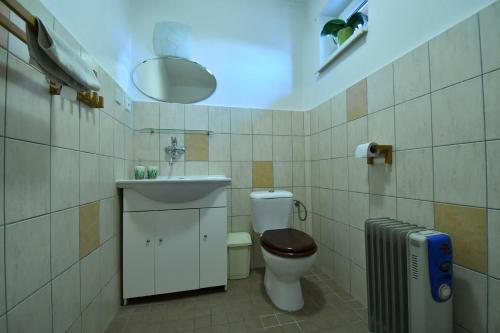 Kúpeľňa v ubytovaní Chata Horec