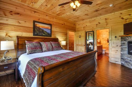 Katil atau katil-katil dalam bilik di Sycamore Mansion Cabin