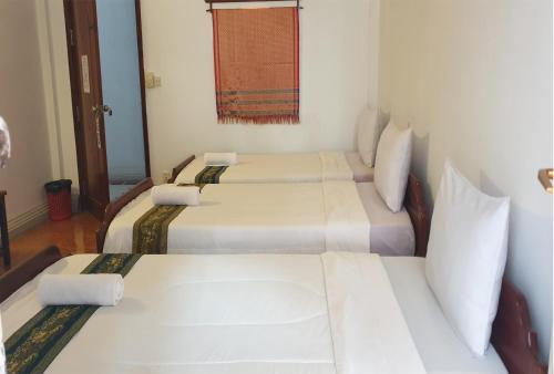 Ein Sitzbereich in der Unterkunft Smiley's Guesthouse