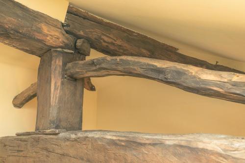 a close up of a piece of drift wood at Albergo Diffuso Ca' Spiga in Laglio