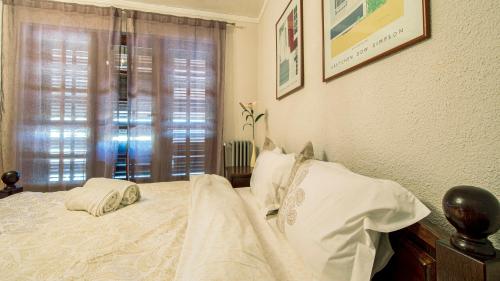 Ένα ή περισσότερα κρεβάτια σε δωμάτιο στο Toscana Villa
