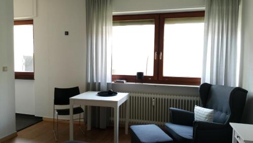 Uma área de estar em Apartment in zentraler Lage Kassels