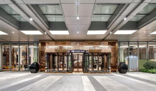 a rendering of the entrance to a building at Crowne Plaza Chengdu Wenjiang by IHG in Chengdu