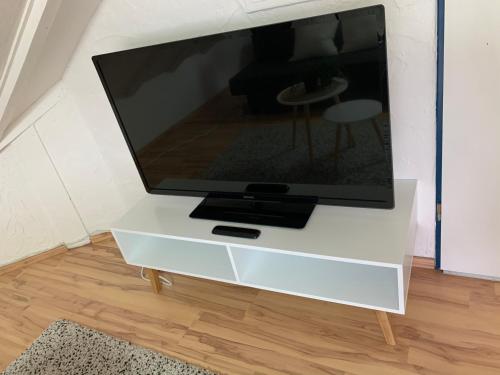 TV a/nebo společenská místnost v ubytování Studio Apartment in direkter Nähe zur Uniklinik Homburg