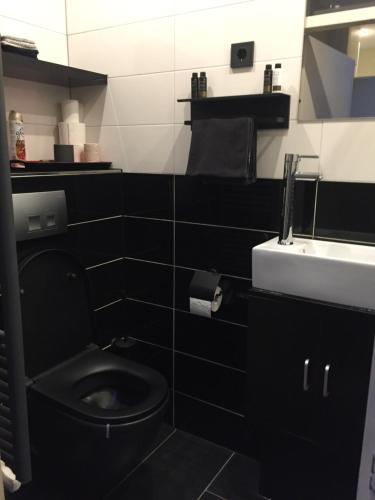 Koupelna v ubytování Rumah kita, bungalow met 2 slaapkamers in het mooie Drenthe