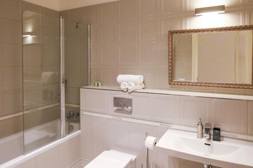 Koupelna v ubytování White & Gray Apartments