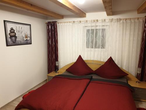 Uma cama ou camas num quarto em Martin´s Ferienwohnung