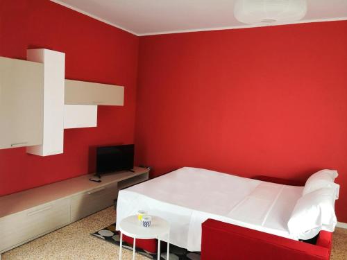 Een bed of bedden in een kamer bij Appartamento Sesta