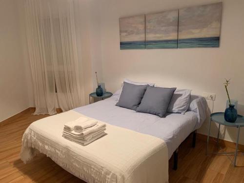 Postel nebo postele na pokoji v ubytování Sanlúcar Playa