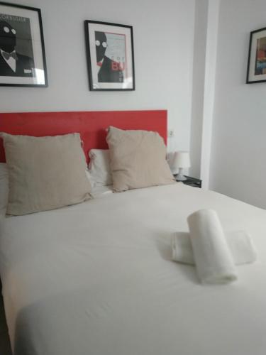 Krevet ili kreveti u jedinici u okviru objekta Apartamento San Bernardo