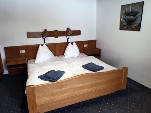Cama o camas de una habitación en Landgasthof Hotel Zehenthof