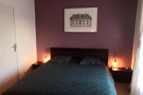 Postel nebo postele na pokoji v ubytování Appartement proche de Paris comme à la maison