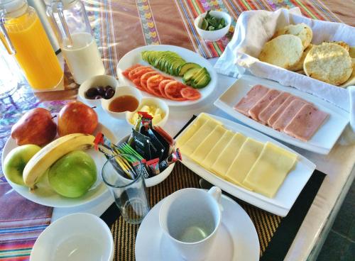 Opcions d'esmorzar disponibles a La Chakana Lodge