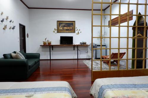 Cama o camas de una habitación en The Park Ayutthaya Resort And Spa