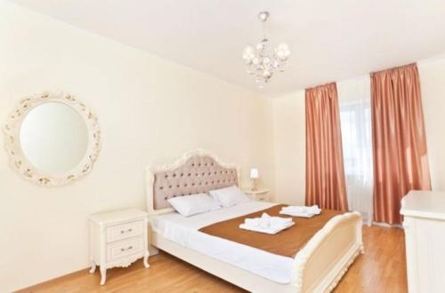 Кровать или кровати в номере Отель Лукьяновский
