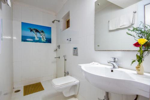 Koupelna v ubytování Hotel Kwality