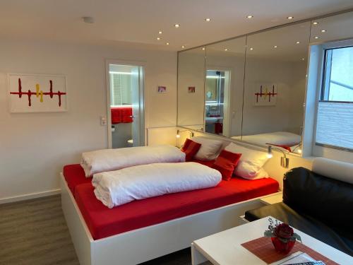 Letto o letti in una camera di Landhaus Florian