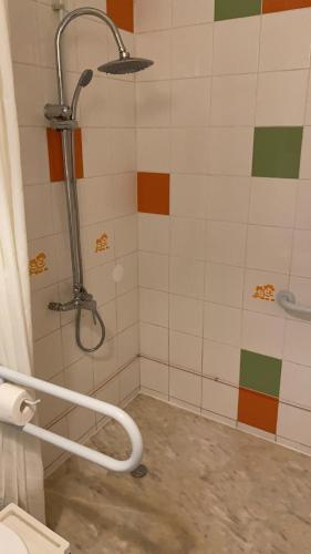 Koupelna v ubytování Garden Hostel
