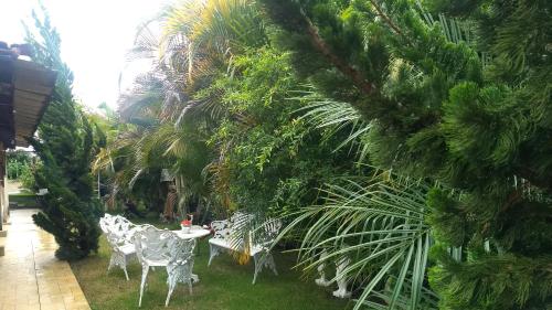 Ein Garten an der Unterkunft Chácara Pôr do Sol