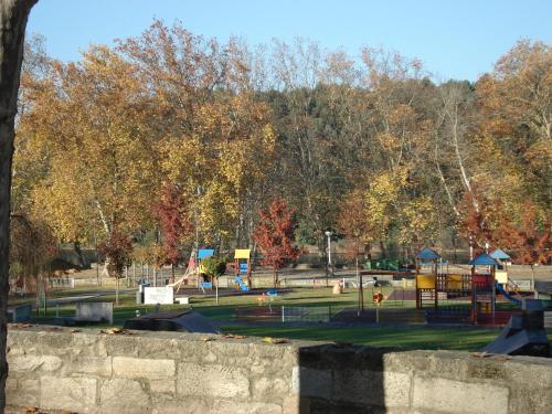 a park with a playground with at Hotel Bienestar Termas de Moncao in Monção