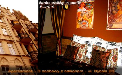 ポズナンにあるArt Apartmentsの二枚の写真