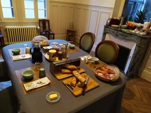 Možnosti snídaně pro hosty v ubytování L'Echappée Belle