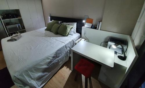 Cama o camas de una habitación en Apart Kubitschek Plaza