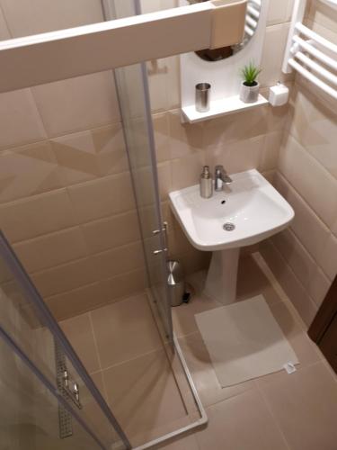 Koupelna v ubytování Zvjezdana dolina Garni hotel