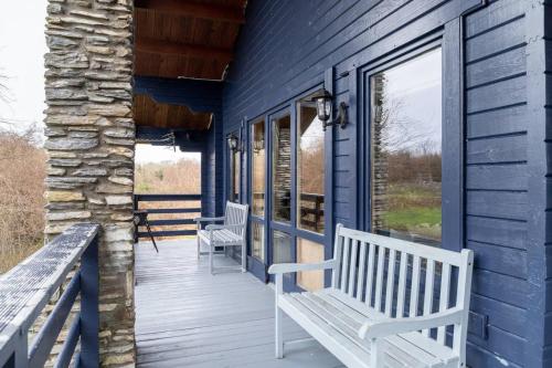 Rock Lodge tesisinde bir balkon veya teras