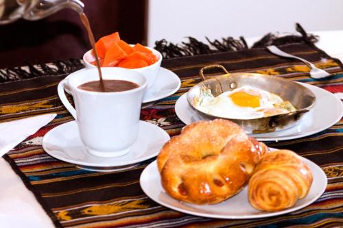 Možnosti snídaně pro hosty v ubytování Hotel Alojate In