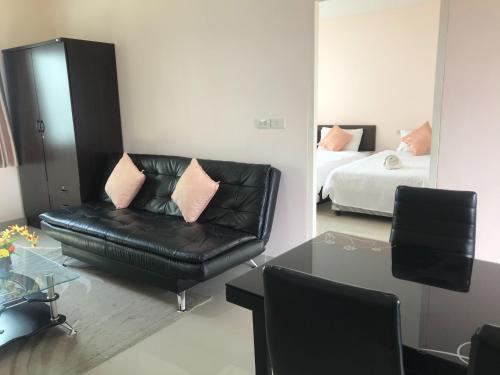 Χώρος καθιστικού στο Connect Apartment